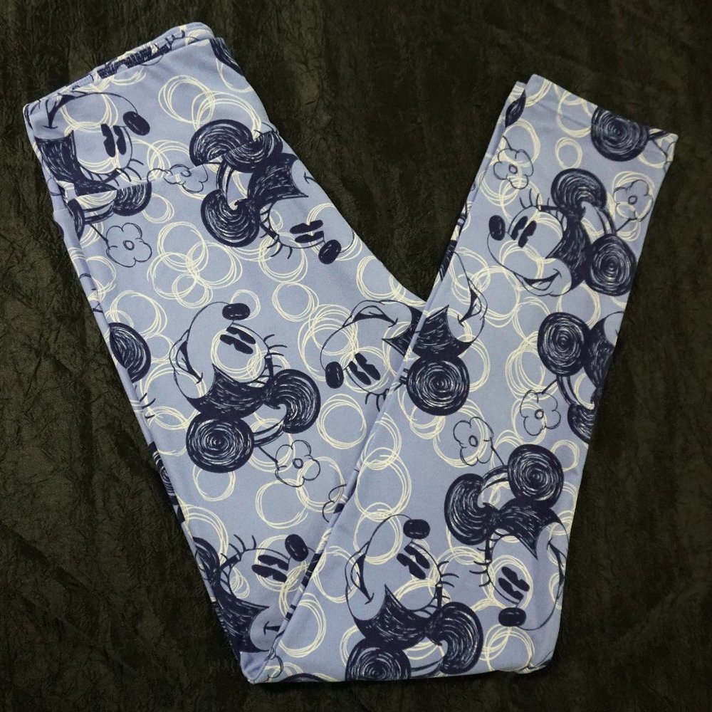 Lularoe Leggings One Size Disney Collection Blue